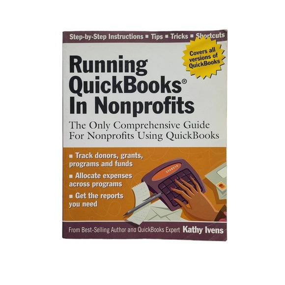 5/$12 Book Running QuickBooks in Nonprofits Kathy Ivens 2005 Bookkeeping - Picture 1 of 10